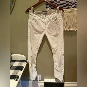 CITIZENS OF HUMANITY CREAM AGNES MIDRISE SLIM STRAIGHT PANTS CORDUROY SIZE 26